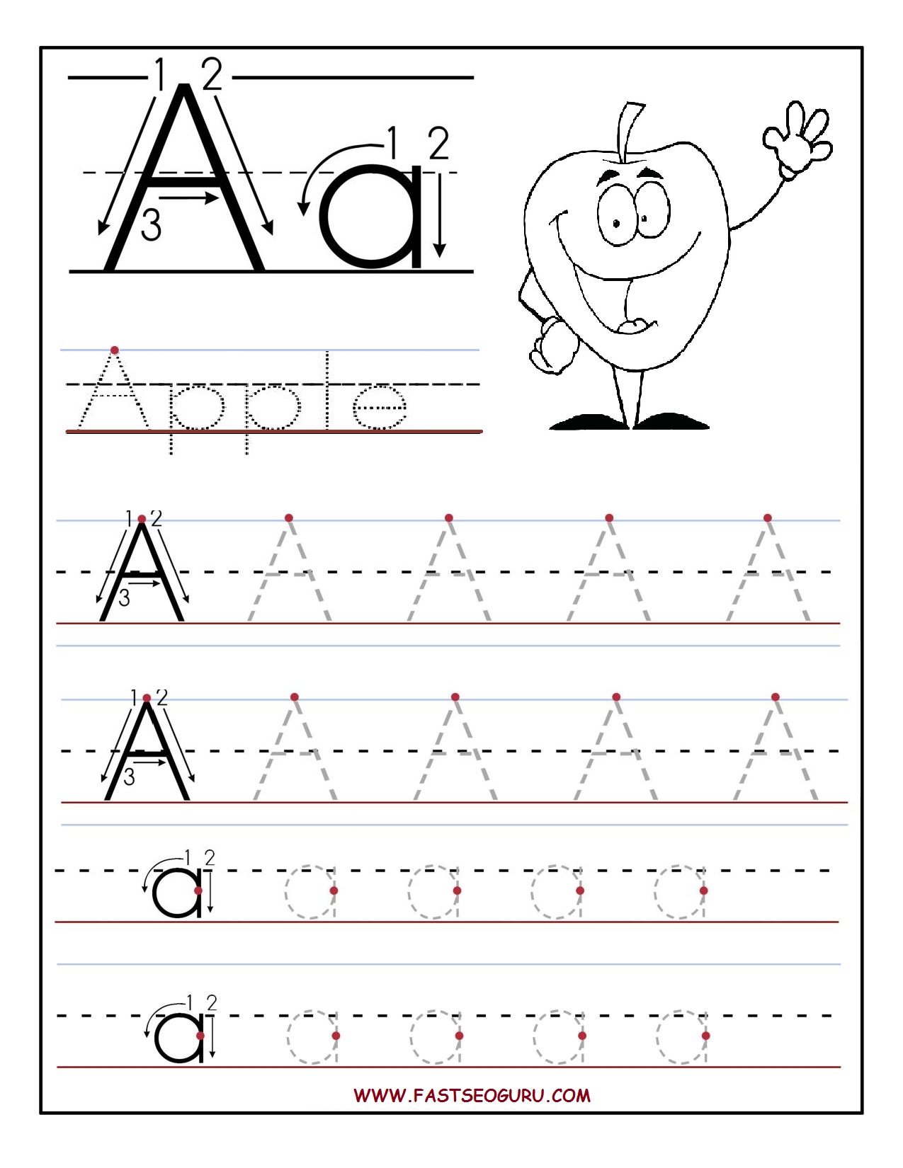 alphabet-a-tracing-worksheet-preschool-letter-crafts-letter-worksheets